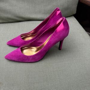 Womens Lauren Ralph Lauren LRL Purple Suede Pumps Heels Sz 9
